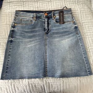Blank NYC Light Blue Denim Mini Skirt